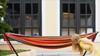 80x260cm Outdoor Thickened Canvas Hammock Camping Swing Net Hed Anti Rollover Striped Hanging Chair Hammock
