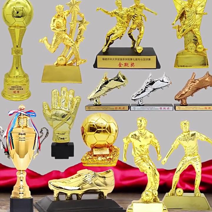 Metal Football Best Goalkeeper Trophy Cup Soccer Trophy Ornaments & Football Fan Souvenirs
