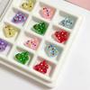 [15X16mm] Hand-painted Christmas Tree Beads Glass Christmas Tree Beads DIY Handmade Christmas Jewellery Accessories 1pc