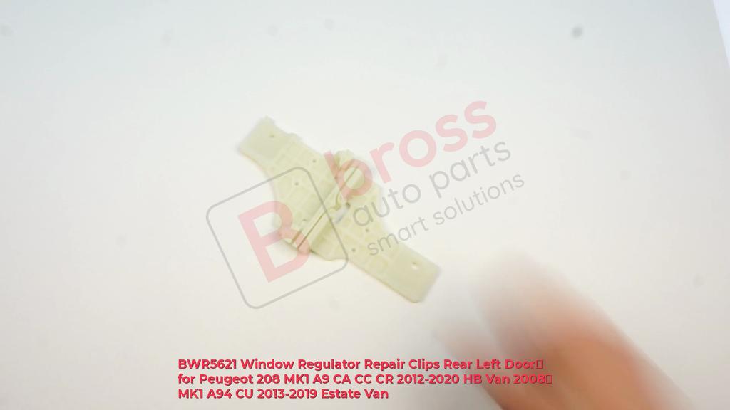 BWR5621 Window Regulator Repair Clips Rear Left Door for Peugeot 208 MK1 A9 CA CC CR 2012-2020 HB Van 2008 MK1 A94 CU 2013-2019 Estate Van