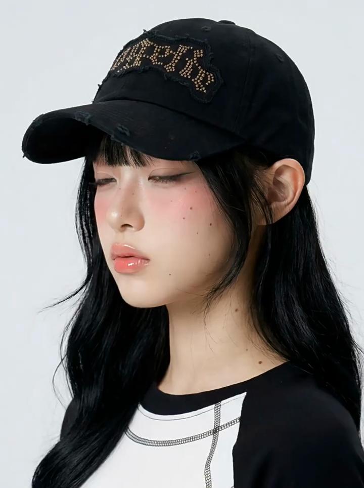 Vintage Embroidered Cotton Baseball Cap With Adjustable Fit For Casual Streetwear In Summer