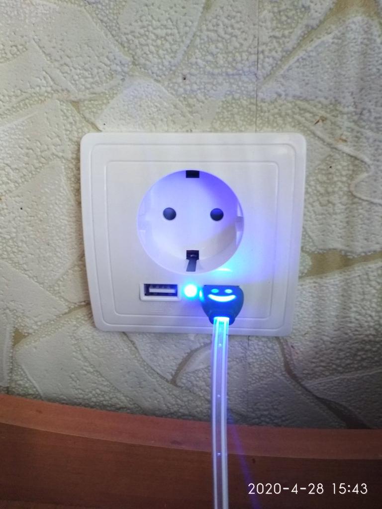 Внутренняя розетка евростандарт с двумя USB портами. купить недорого ...