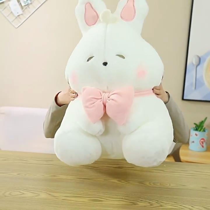 Plush Rabbit Toy With Pp Cotton Filling For Kids Playroom And Bed Decor