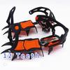 12 Teeth Ice Shoes   Crampons with   Straps, Snow Traction Clts for Climbing, Ski Mountaineering, Glacier Hiking and More, US 6-13.5 ,