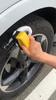 Mit Bezug Auto Rad Polieren Wachsen Schwamm Bürste ABS Waschen Reinigung Reifen Kontur Dressing Applikator Pads 5 Farben Optional