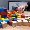 Milieuvriendelijke Watergedragen Verf Houten Kubus Blokken Perfect Voor Creatief Spel van Kinderen