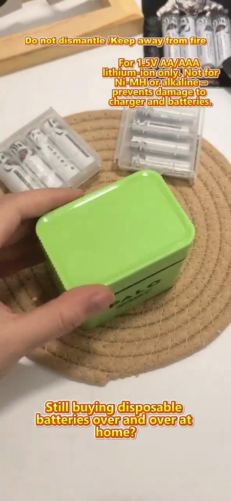 PALO 1,5V AAA 1300mWh Wiederaufladbare Batterie Lithium-AAA-Batterien für Maus Spielzeug Fernbedienung Mikrofon + TYPE-C Schnellladegerät