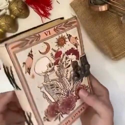 Buch der Zaubersprüche, gedrucktes Grimoire-Tagebuch, Tarot-Notizbuch der Liebhaber, Spiral-Gothic-Notizbuch, Totenkopf-Liebhaber, antike Tagebücher, Geschenke für Männer oder Frauen