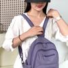 Zaino Compatto con Tasche Multiple con Zip e Tasca Laterale in Rete