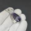 Natural Amethyst Gemstone Silver Pendant in 925 Sterling Silver- Handmade Star Design, Everyday Wear Jewelry, Unique Pendant Mother's Day Gift