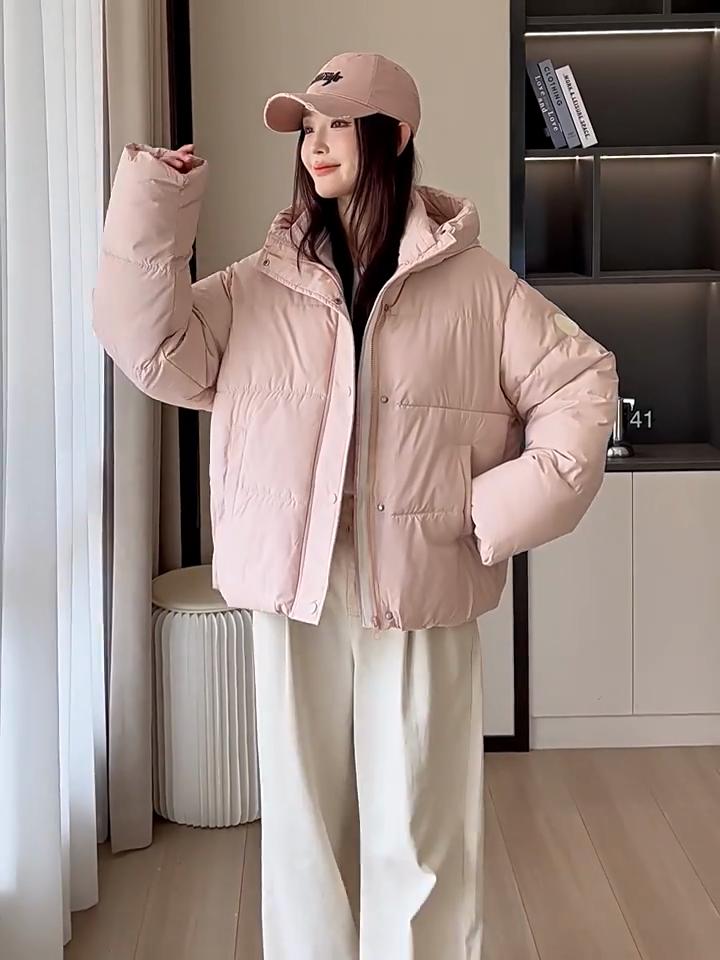 Women's Winter Loose Cotton-padded Jacket Fashionable Hooded Warm Coat Short Cotton Coat