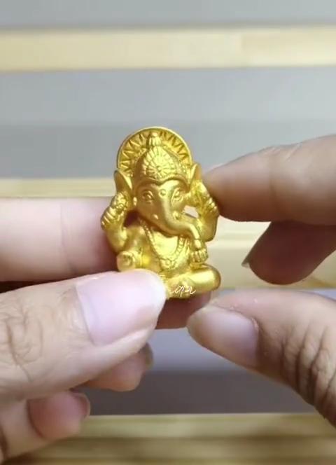 Hinduism Ganesha Elephant Head God Statue Powerful Amulet Gift Protect Travel Health Lucky Rich Blessings Jewelry Vintage Souvenir Gifts