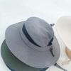 Unisex Breathable Mesh Panel Bucket Hat, Spring Summer UV Protection Sun Hat, Lightweight Outdoor Cap for Work Travel Hiking