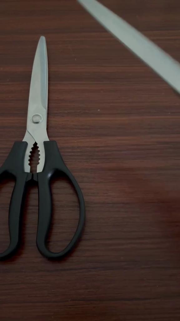 Stainless Steel PP Handle Korean Barbecue Clips Household Multi Functional Kitchen Scissors With Beer Bottle Opener