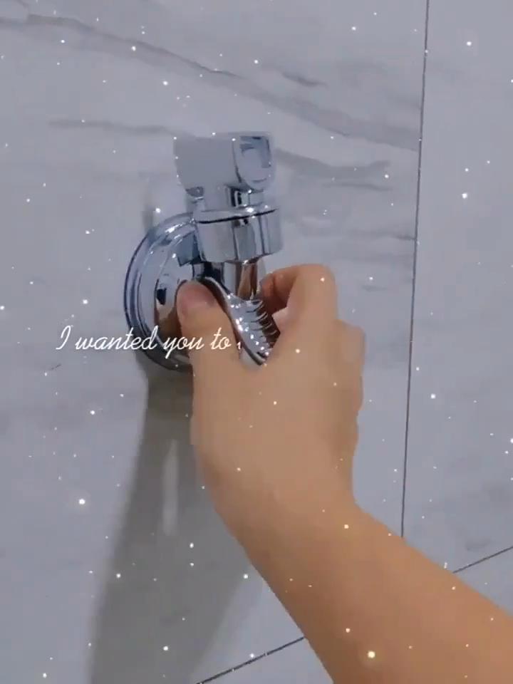 Suporte universal ajustável para chuveiro de mão com ventosa, suporte para banheiro com revestimento completo e rotação estável com sucção