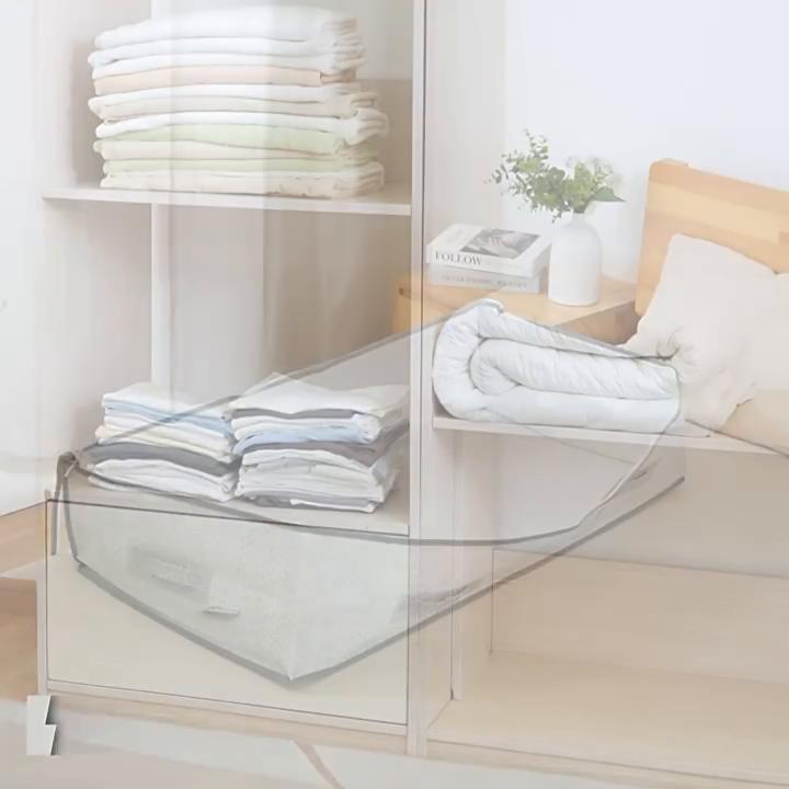 Large Under Bed Storage Bag Household Clothing Quilts Foldable Wardrobe Closet Organizer Container With Clear Window