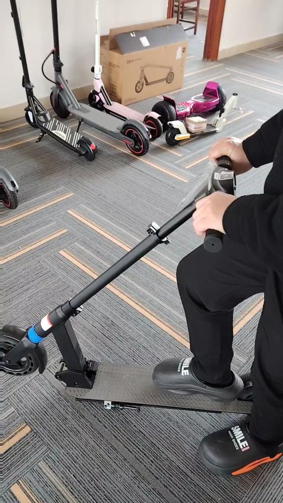 Electric Scooter with LED Display, 8 Inch Foldable E Scooter for Kids & Teens Aged 8-16, 250W Motor, Max Speed 25 Km/h, Adjustable Height
