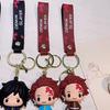 Cute Demon Slayer Keychain Tanjiro Nezuko Inosuke Figurine Gift For Backpacks