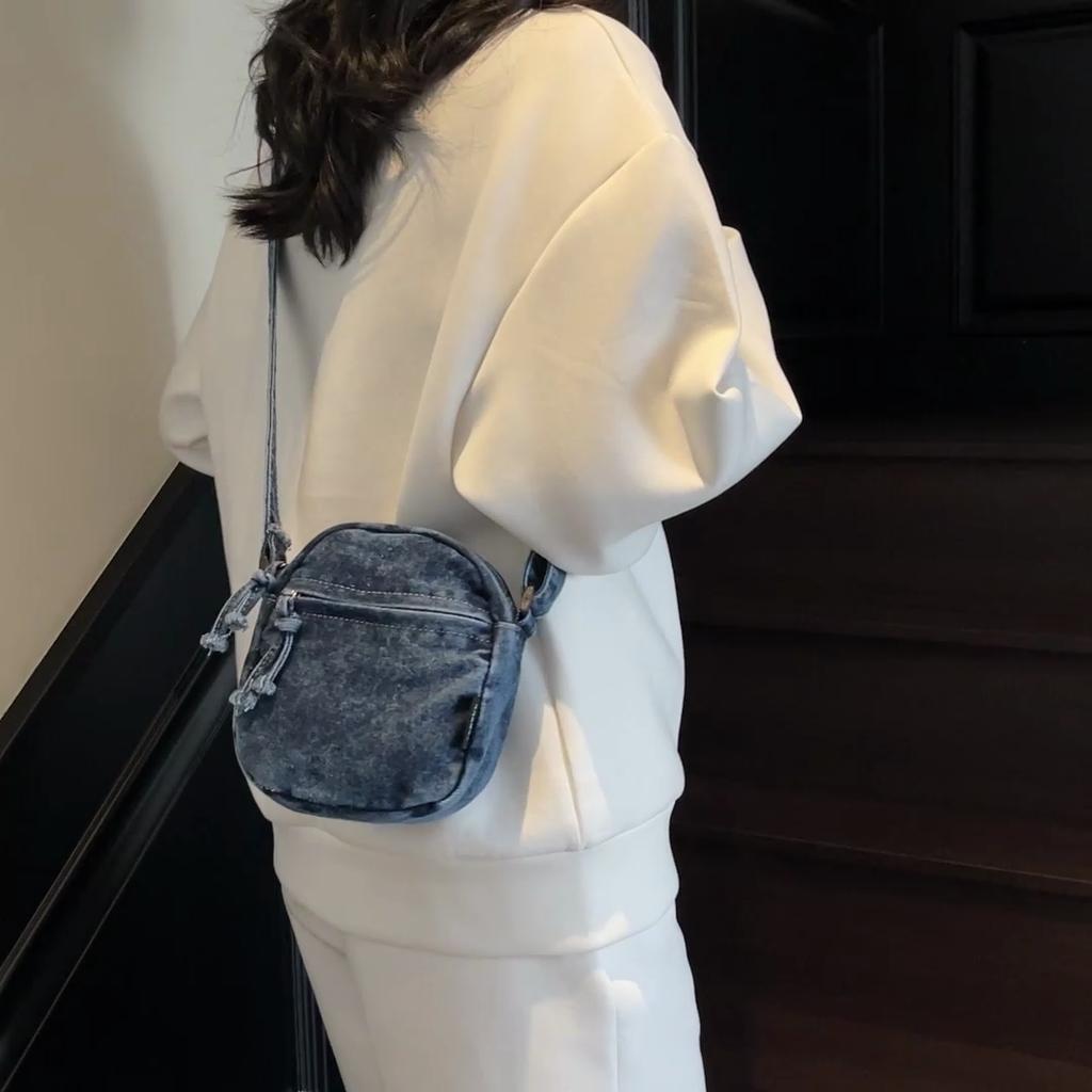Mobile Phone Bag Women's Shoulder Bag Mini Denim Small Bag Student Crossbody Bag