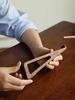 Portable Foldable Wooden Laptop Stand-Ergonomic 12° Adjustable Angle, Cooling Ventilation Triangular Design,Office Accessory