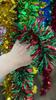 1/3/5Pcs 2M Christmas Strip Ribbon Red Green Tinsel Garland Xmas Tree Hanging Ornaments Home Decoration New Year Party Supplies