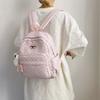 Mochila Estampada de Bolinhas Mochila Escolar Infantil Mochila Pequena Leve