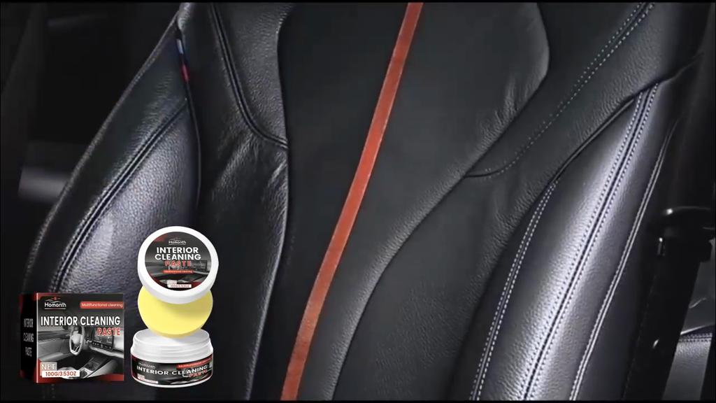 Homonth Car Interior Cleaning Cream Seat Leather Foam Waterless Top Flip Car Interior Cleaning