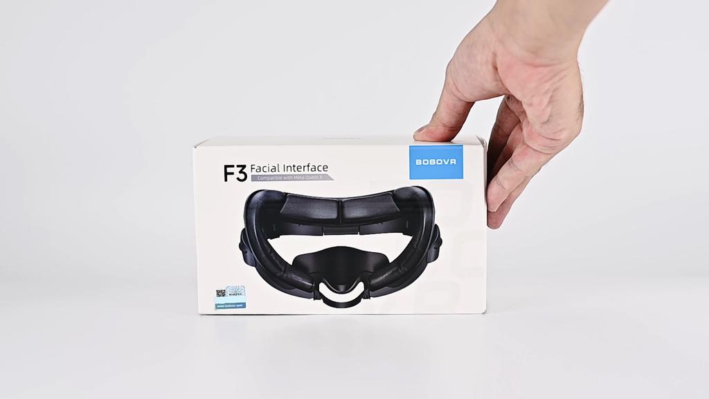 BOBOVR F3 Facial Interface Compatible with Quest 3 Face Cover Pad with 3-Channel Ventilation Adjustable FOV VR Accessories
