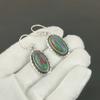 Rainbow Calsilica Gemstone Earrings, 925 Sterling Silver Earrings, Handmade Silver Earrings For Gift, Rainbow Calsilica Dangle Drop Earrings Wife Gift