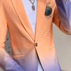 Cozy Up Men New Gradient Suit Blazer Korean Style Slim Fit Casual  Fashion Trend Dress Jacket