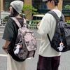Casual Nylon Student Backpack For Daily Use With Air Cushion Straps For Teen Girls And Boys