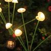 Solar Garden LED Jellyfish Mushroom Lights Waterproof Outdoor Decor Yard Patio Pathway Lawn Lamp