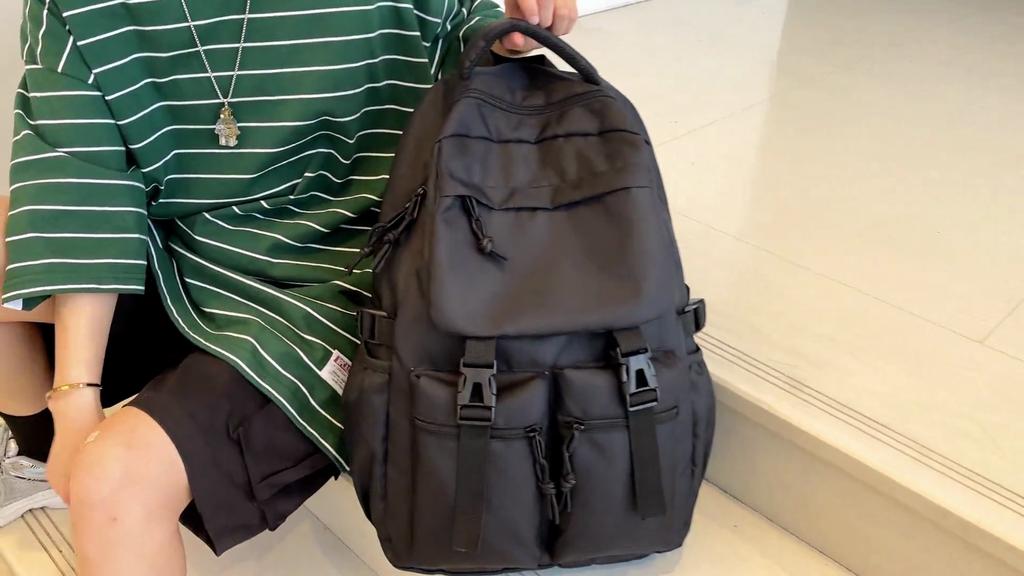 Backpack Male Middle School Student Schoolbag Female Computer Bag Male Sports Backpack