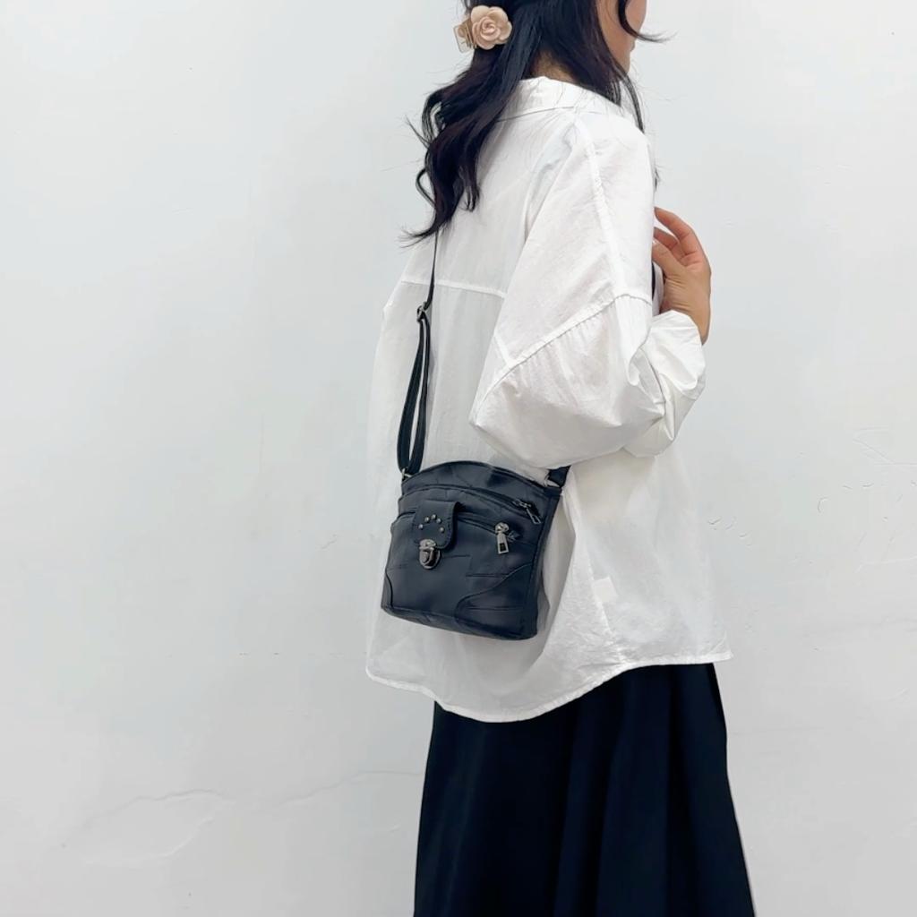 Vintage Middle-Aged Women's Bag Crossbody Bag Soft Leather Mother Bag Handbag Shoulder Bag