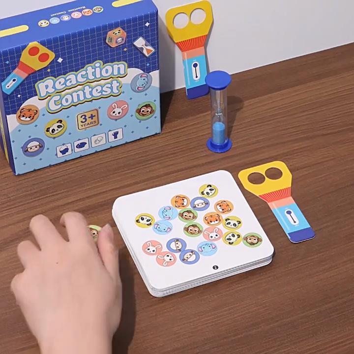 Reaction Competition Game Card Children Puzzle Toy For Kids With Focus Training And Parentchild Interaction