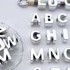 Acrylic UV Silver Plated Large Hole Letter Bead For Jewelry Making DIY Accessories
