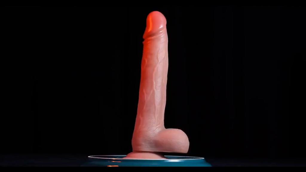 Powerful Vibrating Dildo with 10 Thrust and Vibration Patterns, Heating Function, Low Noise, and Soft Silicone for G-spot Stimulation