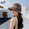 Cotton Summer Sun Hat With Wide Brim And Adjustable Fit For Outdoor Travel And Sun Protection