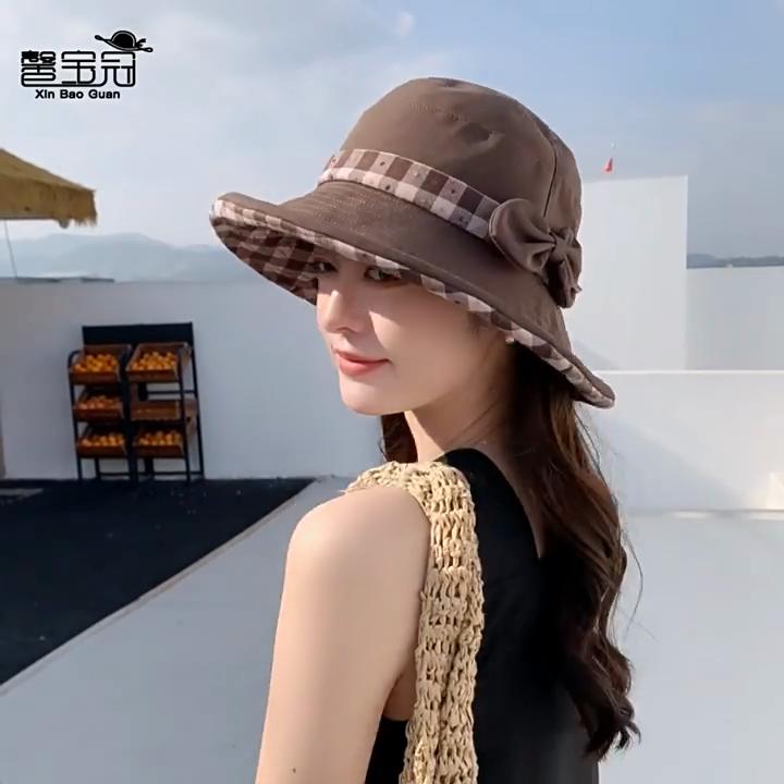 Cotton Summer Sun Hat With Wide Brim And Adjustable Fit For Outdoor Travel And Sun Protection