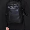 Business PU Backpack Men's Large Capacity Computer Backpack Waterproof Travel Student Schoolbag