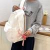 Women's Solid Color Backpack College Style Student Schoolbag