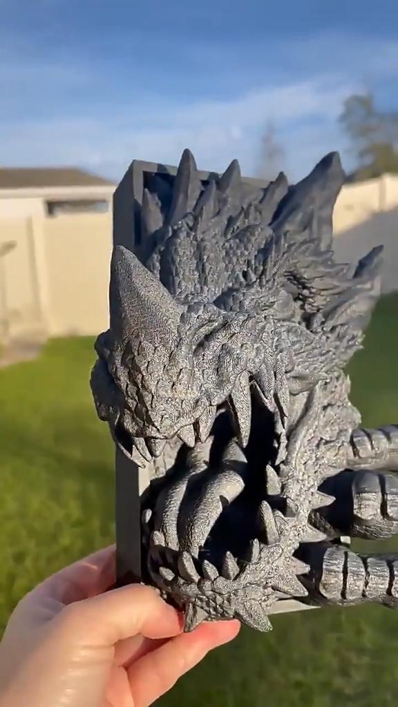 3D Dragon Decorative Bookend,Fantasy Shelf Decor Nook,Medieval Vintage Dragon Book End Stopper, Game Disks Stand Holder, Bookshelf Statue Decorations