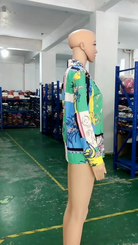 YYFS Moda feminina casual primavera outono manga comprida blusas e camisas POLO