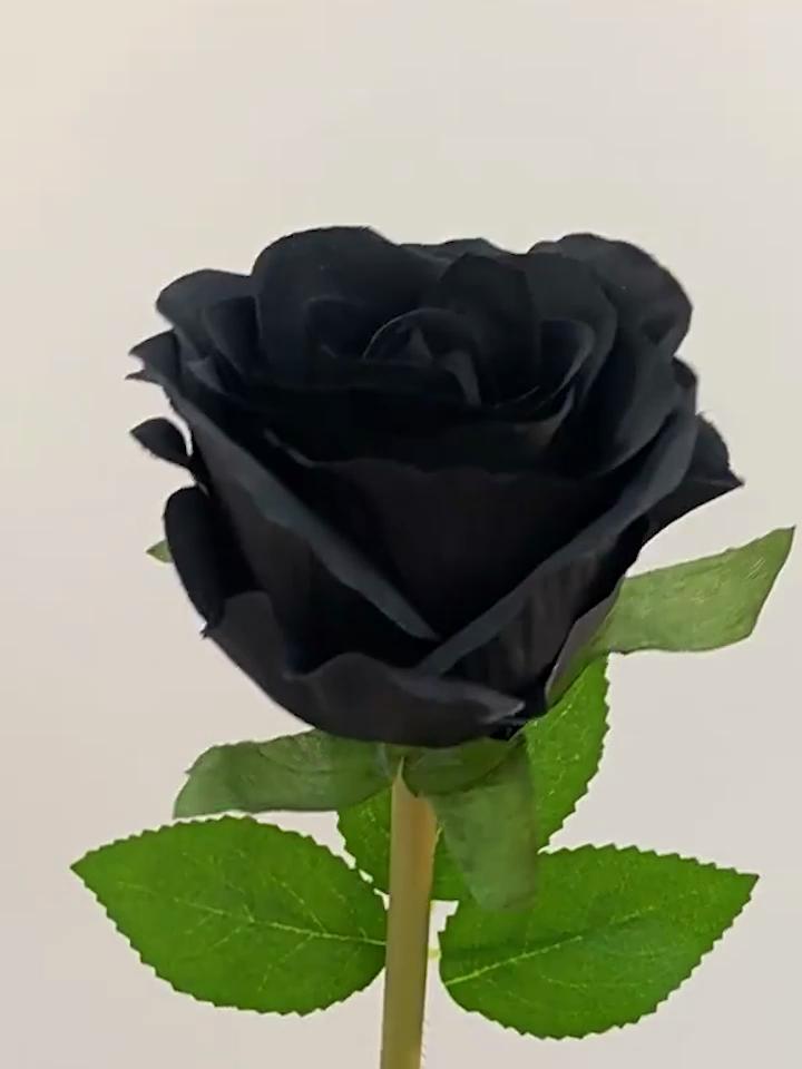 1 Branch Artificial Flower Vivid Appearance No Watering Faux Silk Simulation Rose