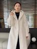 Winter New Warm Jacket Velvet Mink Coat Women's Whole Mink Environmentally Friendly Mink Fur Mid-length Coat