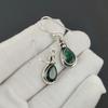 Bellissimi Orecchini con Pietra Preziosa Smeraldo, Orecchini in Argento Sterling 925, Orecchini Pendenti Gioielli Boho Argento Fatti a Mano, Regalo da Indossare per Feste