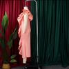 Fashion Women's Summer Dress Solid Color V-neck Ruffled Slit Fishtail Dress Long Skirt
