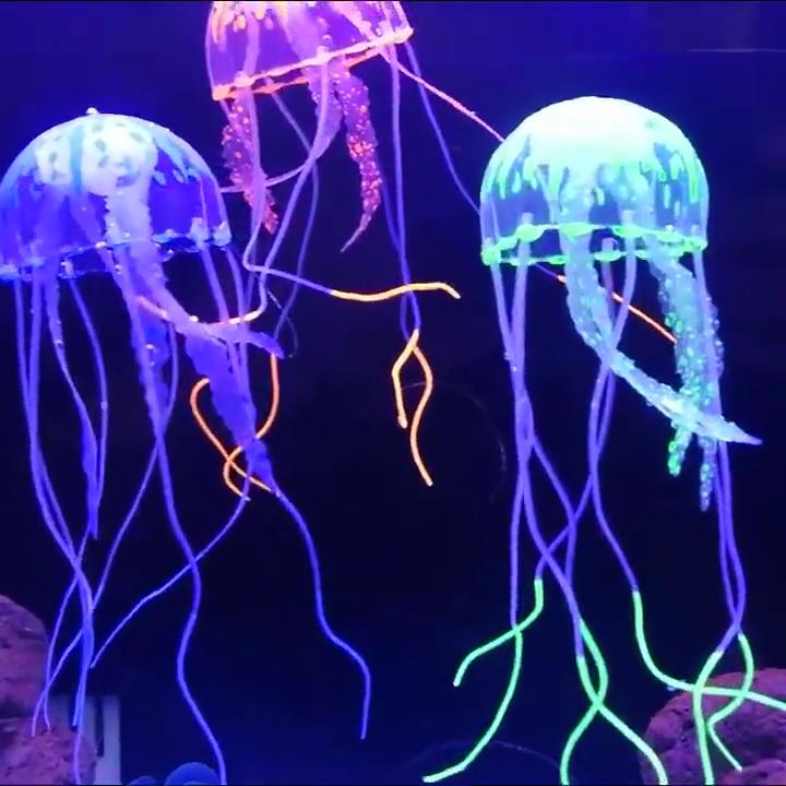 Medusa Artificiale Decorativa per Acquari in Colori Mozzafiato Tentacoli Morbidi e Flessibili Aggiungono un Tocco Magico all'Acquario
