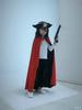 Kids Pirate Captain Outfit With Black Red Vampire Cape And Accessories For Party