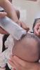 Baby automatic hair clipper, children's specific hair clipper with 2-level suction/rounded ceramic blade/washable blade/1-2 hour battery life